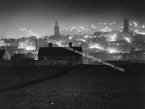 CITY BY NIGHT FROM TOP OF PATRICK'S HILL